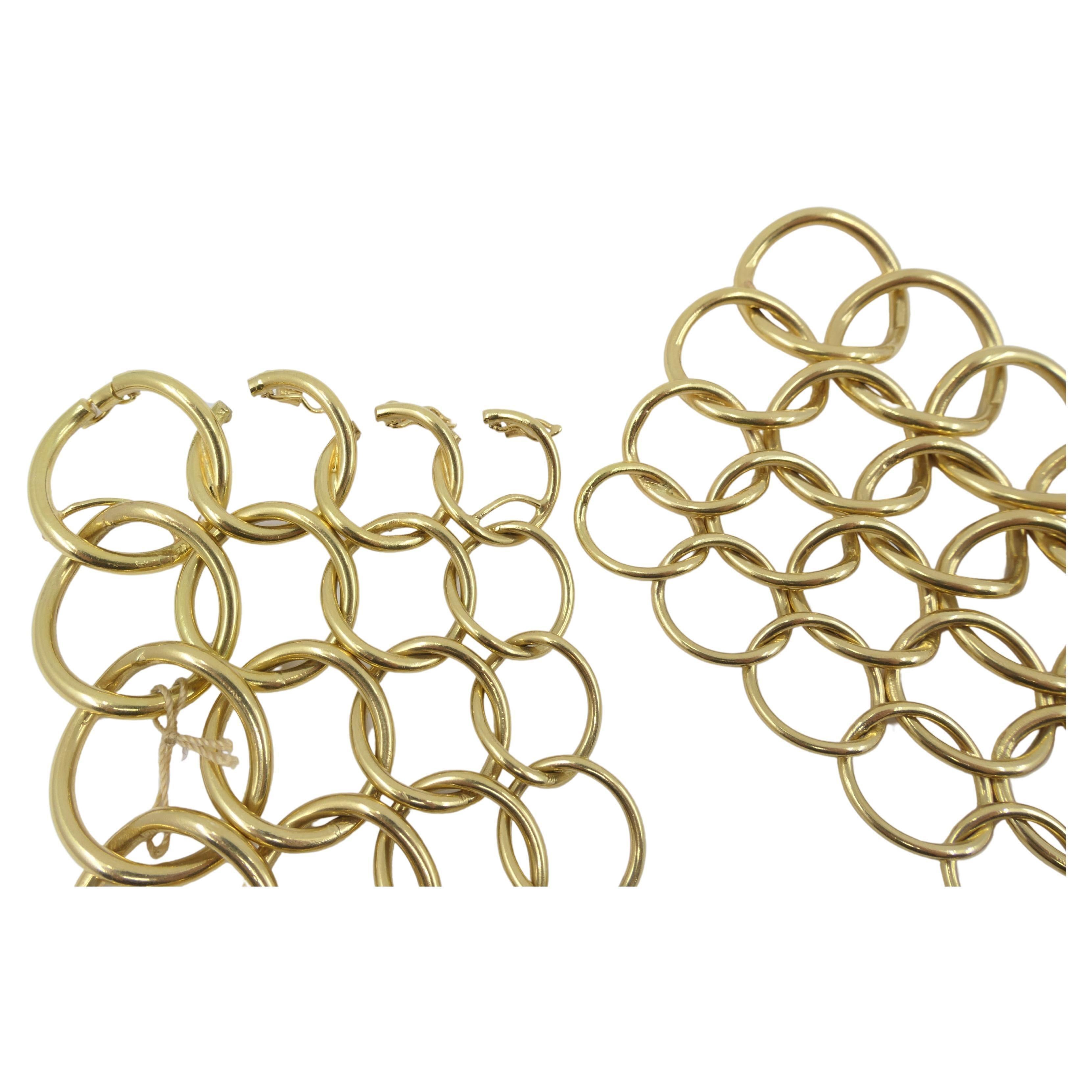 Paloma Picasso Tiffany & Co. Gold Circle Link Necklace 2