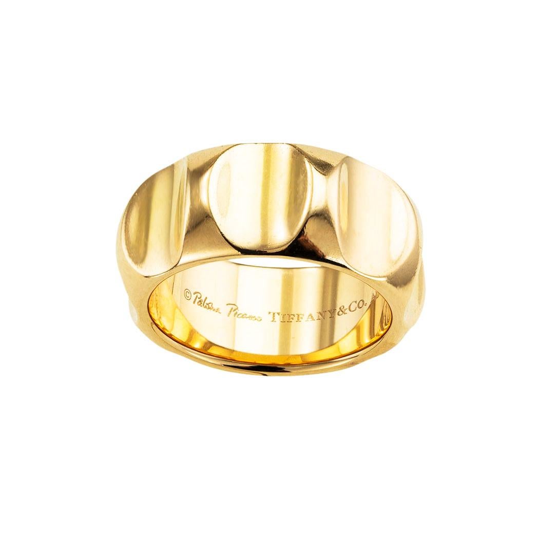 Paloma Picasso Tiffany & Co. Goldring mit Groove (Zeitgenössisch)