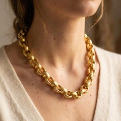 Paloma Picasso Tiffany & Co Hammered Link Necklace Bracelet Earrings Set 18K