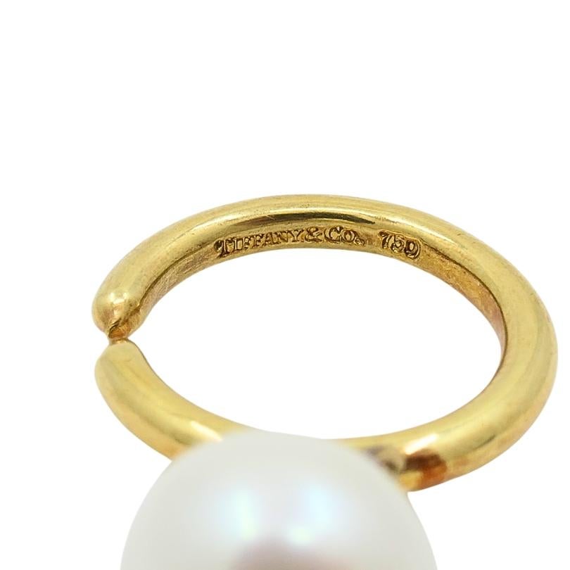 Paloma Picasso Tiffany & Co. Pearl Necklace 18k Gold Clasp 5