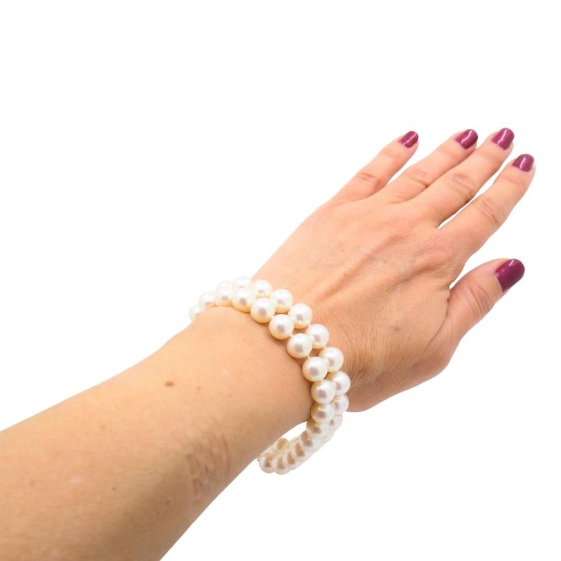 Paloma Picasso Tiffany & Co. Pearl Necklace 18k Gold Clasp In Excellent Condition In Beverly Hills, CA