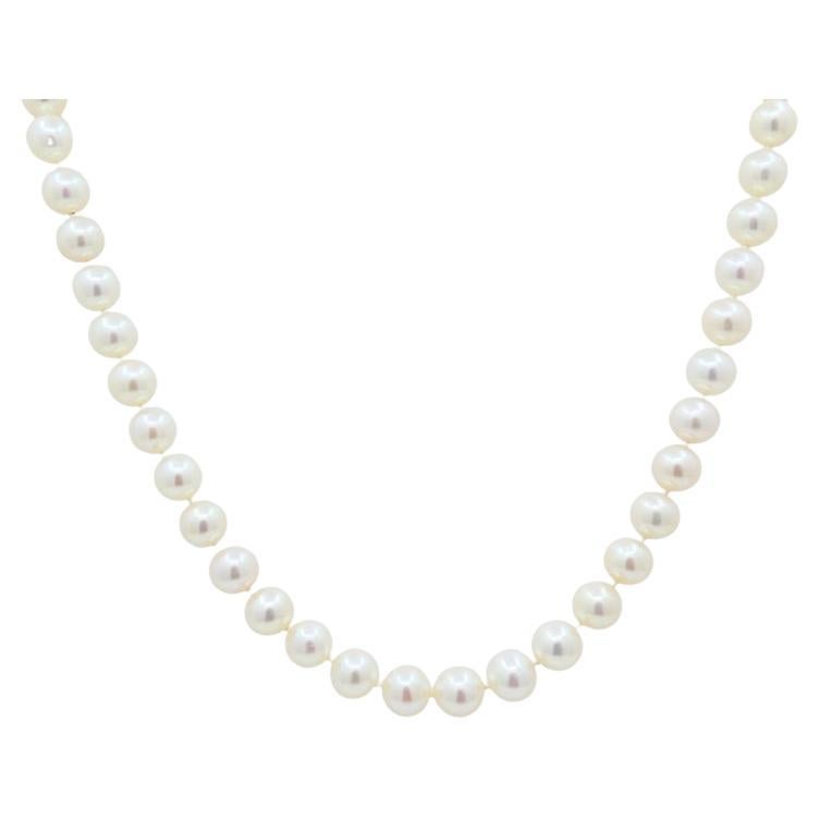 Paloma Picasso Tiffany & Co. Pearl Necklace 18k Gold Clasp 1