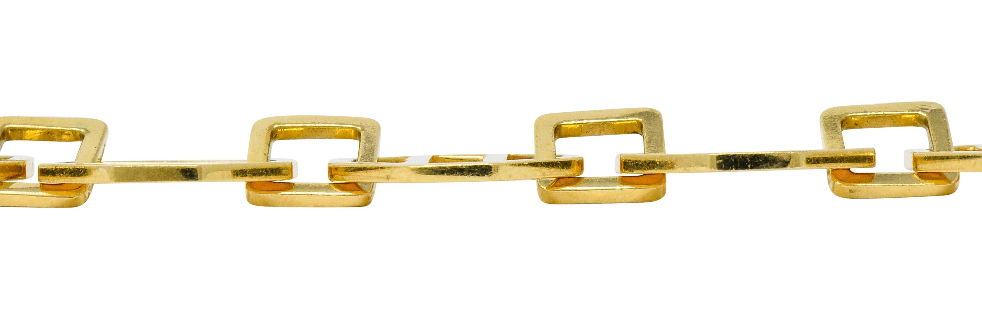 Paloma Picasso Tiffany & Co. Vintage 18 Karat Gold Octagonal Link Bracelet 2