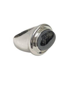 Paloma Picasso Tiffany & Company Silver and Hematite Large Ring