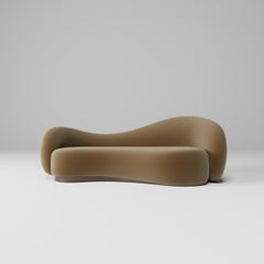Paloma Sofa 200, Organic Modern, Strech Velvet, by Mehmet OREL for Studio Kirkit