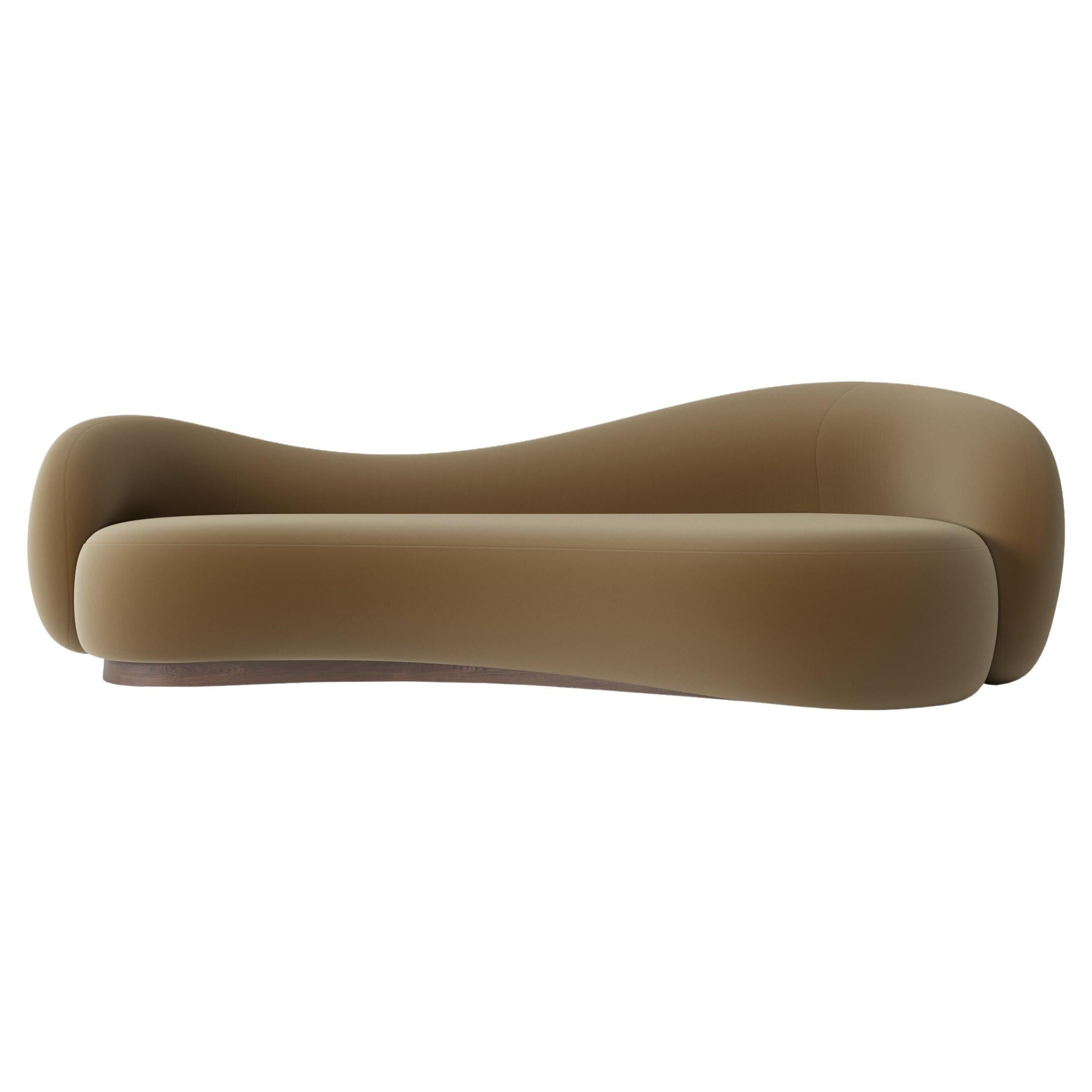 Paloma Sofa 250, Organic Modern, Flexib Velvet, by Mehmet OREL for Studio Kirkit For Sale