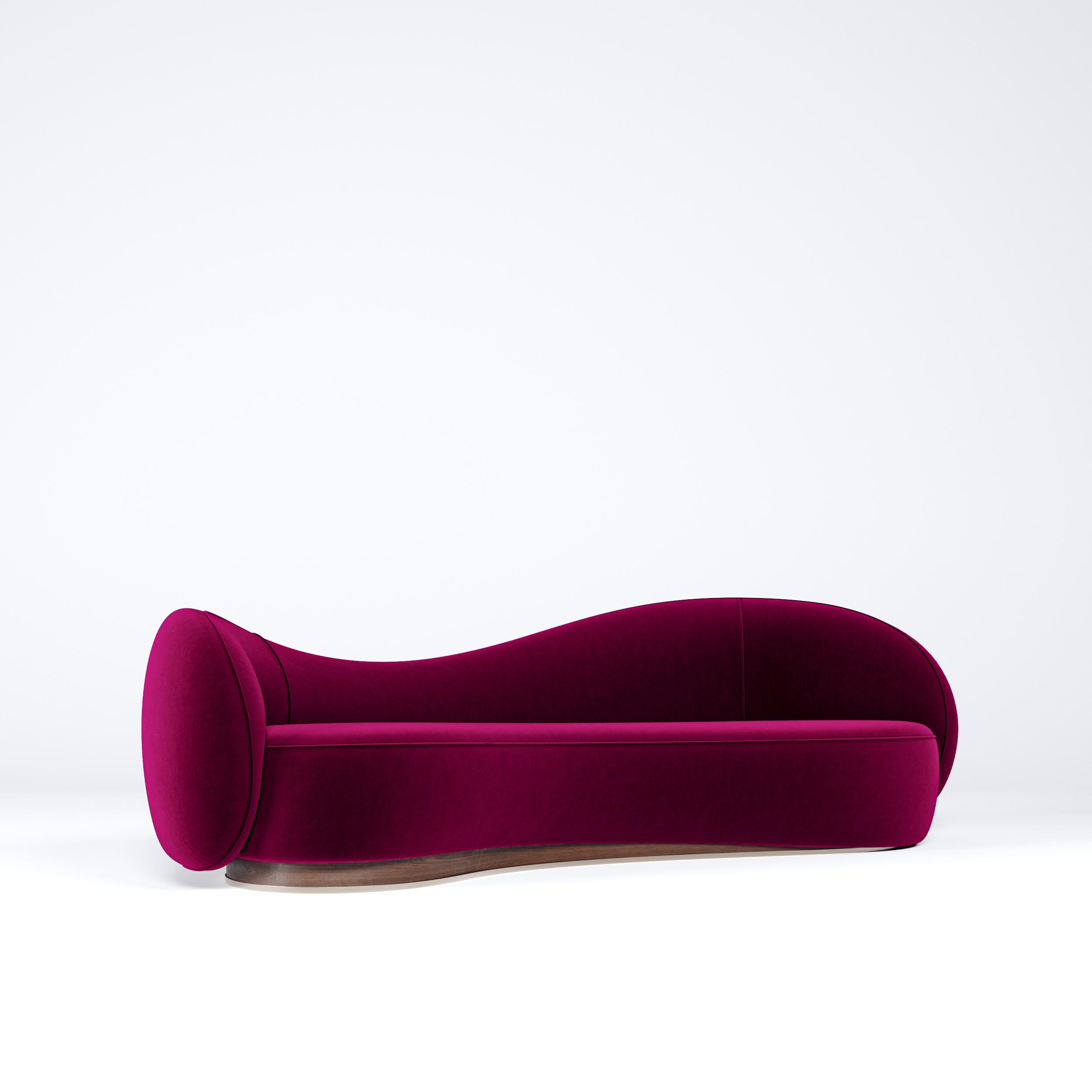 Hand-Crafted Paloma Sofa 280, Organic Modern, by Mehmet Orel for Studio Kirkit For Sale