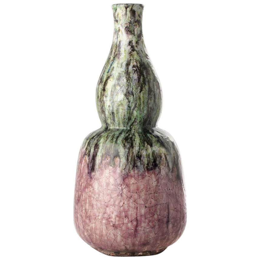 Paloma Vase in Purple and Green Ceramic by CuratedKravet