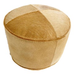 Palomino Cowhide Pouf Ottoman