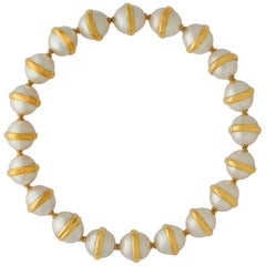 Palomo Picasso for Tiffany & Co. Mabe Pearl 18K Yellow Gold Necklace