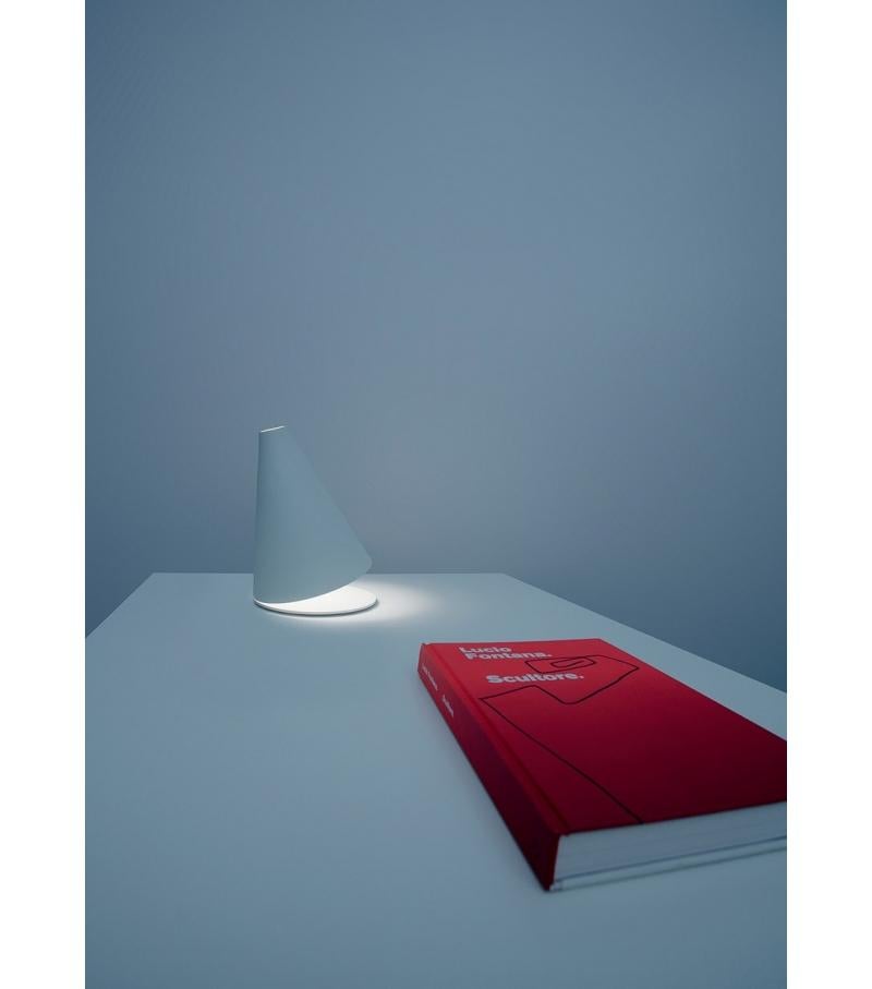 Palpebra-Tischlampe von Davide Groppi in Weiß (Moderne) im Angebot