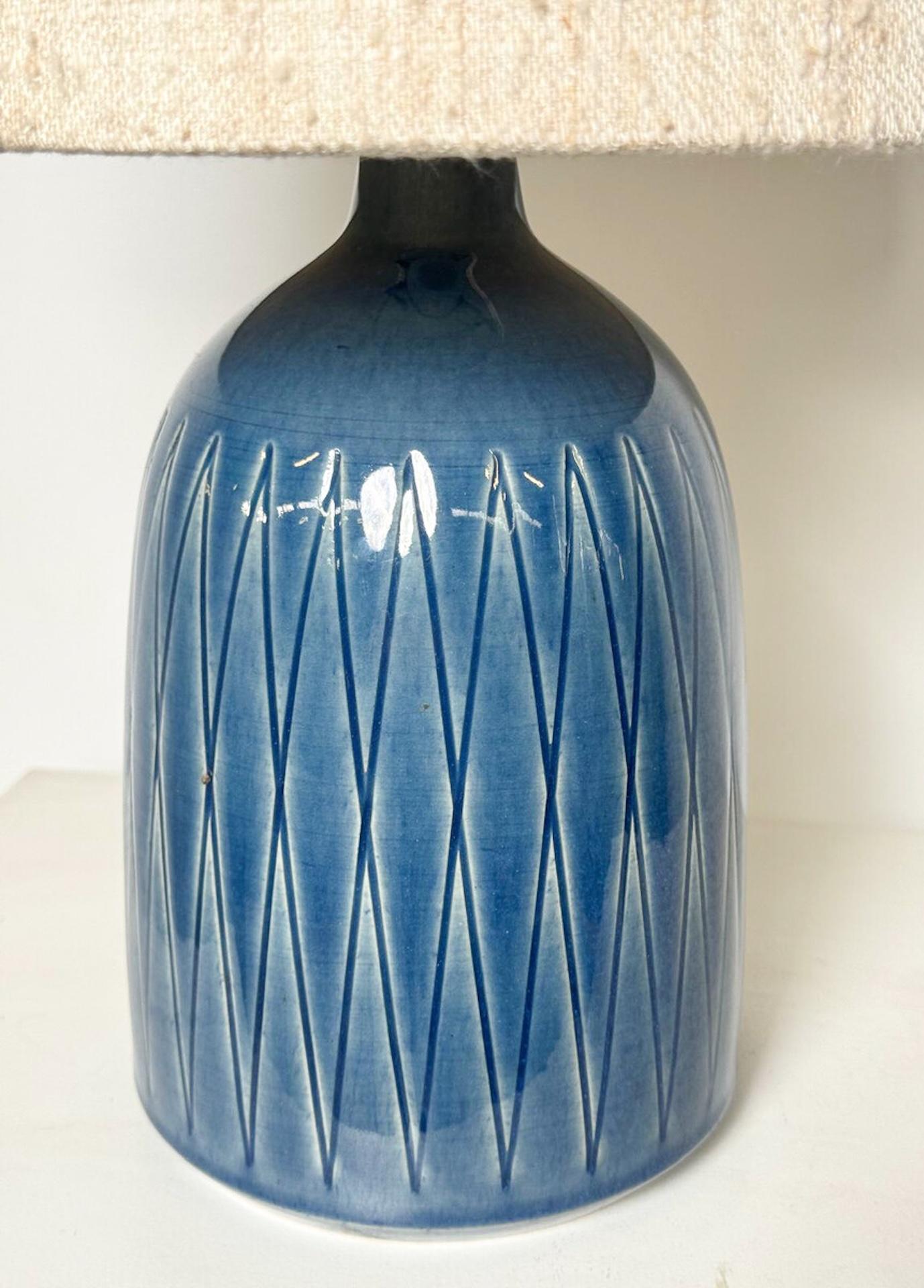 Palshus Keramik-Schreibtischlampe, Dänemark, 1968 (Moderne der Mitte des Jahrhunderts) im Angebot