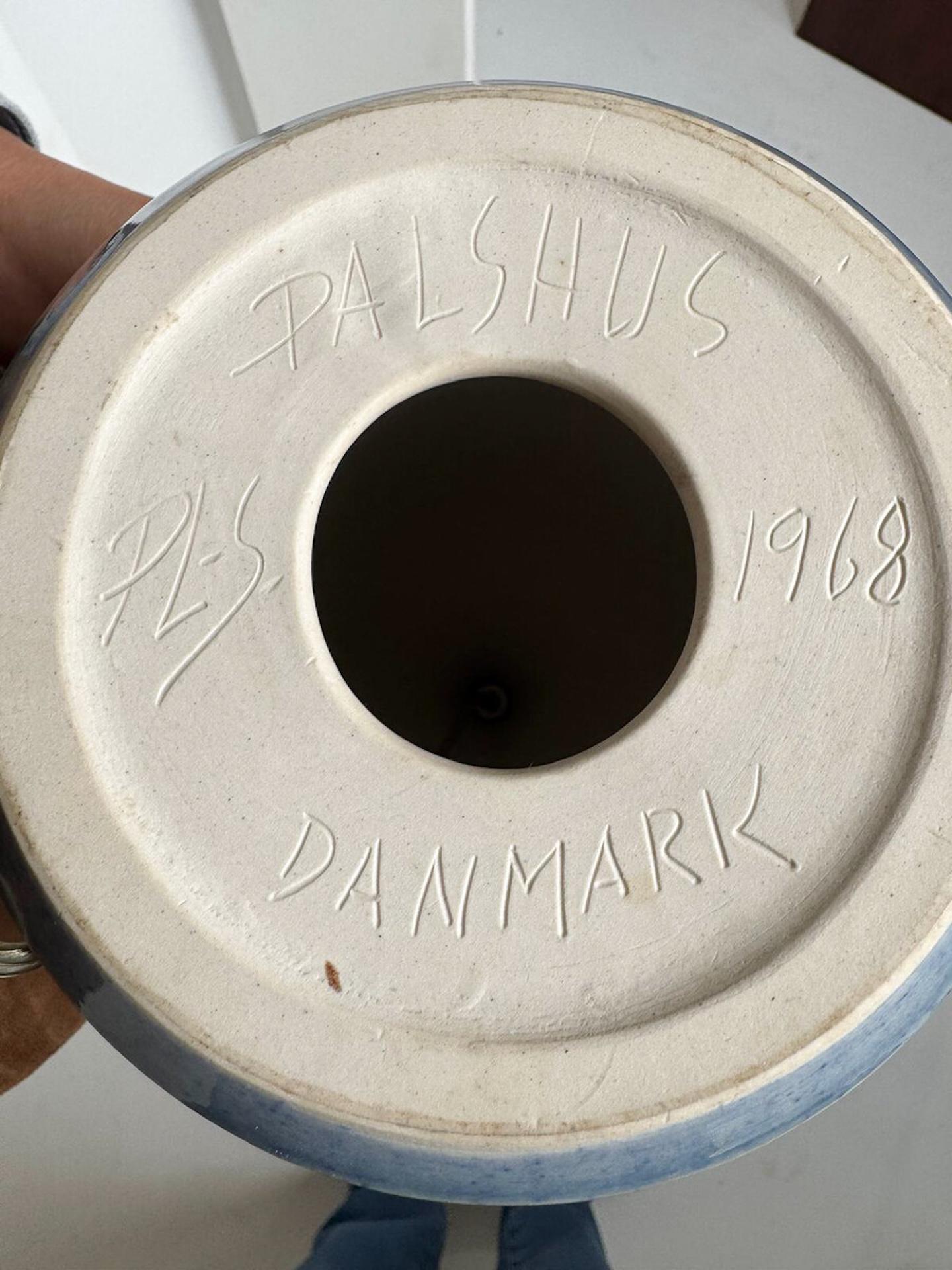 Palshus Keramik-Schreibtischlampe, Dänemark, 1968 (Mitte des 20. Jahrhunderts) im Angebot