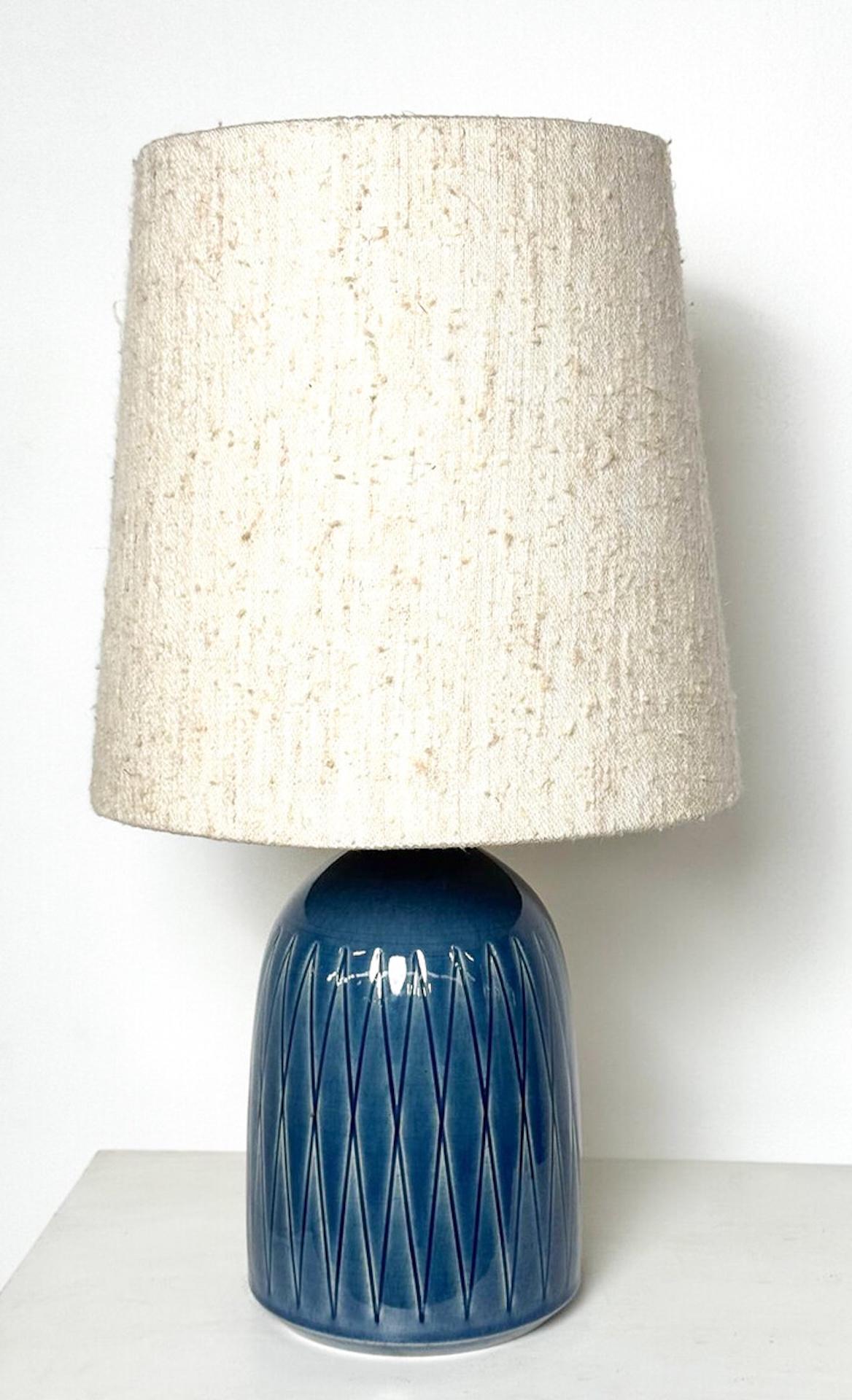 Palshus Keramik-Schreibtischlampe, Dänemark, 1968 im Angebot 1