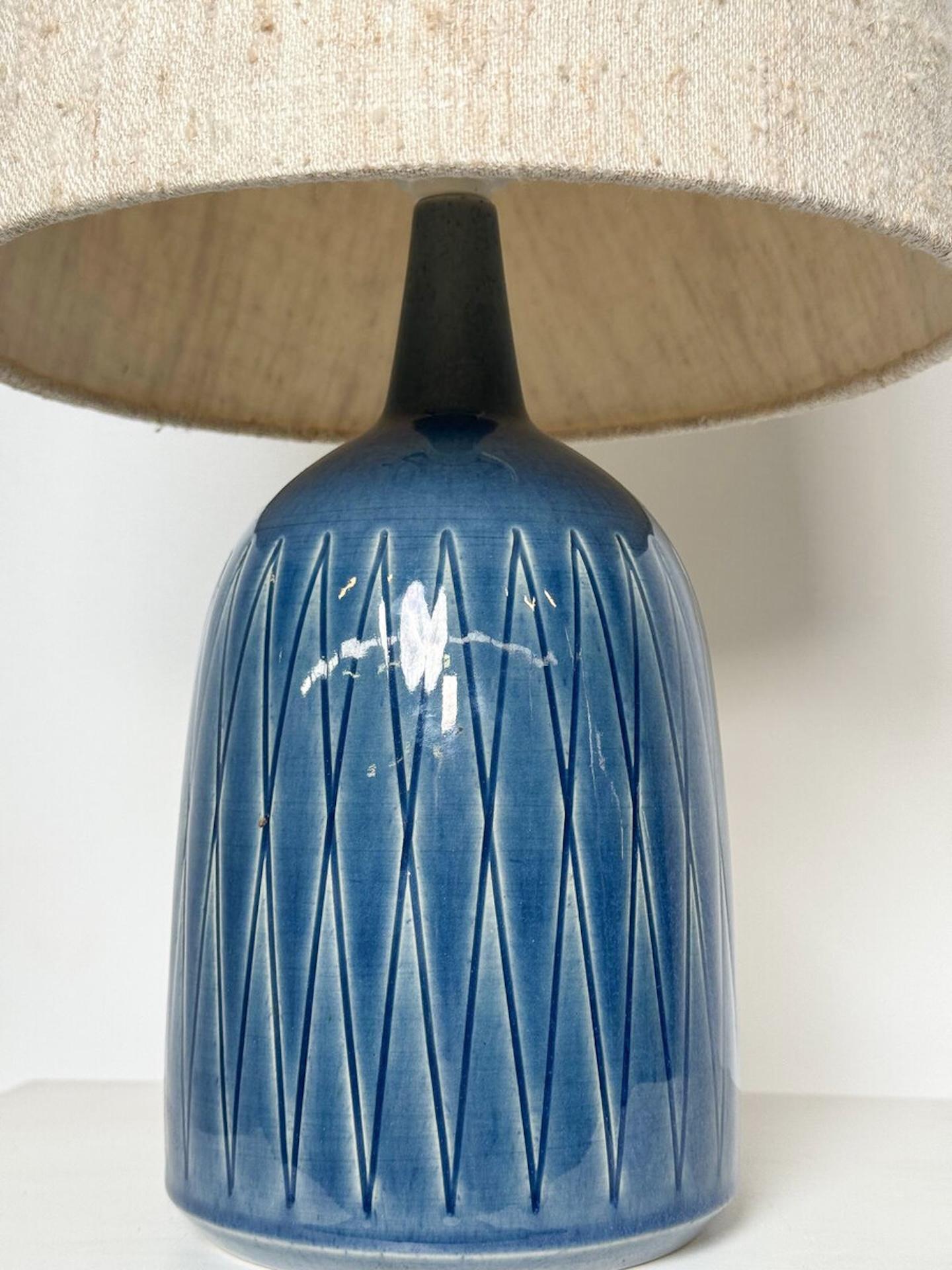 Palshus Keramik-Schreibtischlampe, Dänemark, 1968 im Angebot 2