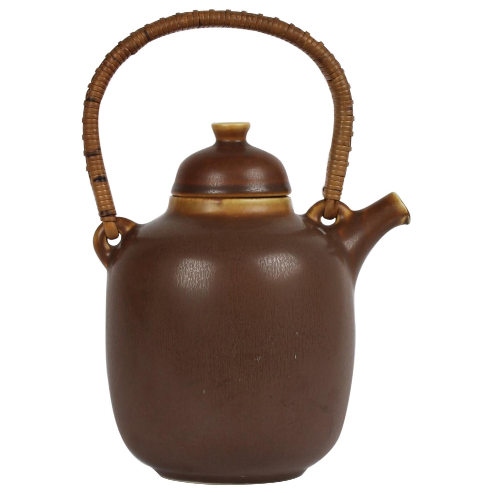 Palshus Ceramic Teapot by Danish Frode Bahnsen, Denmark, 1960s