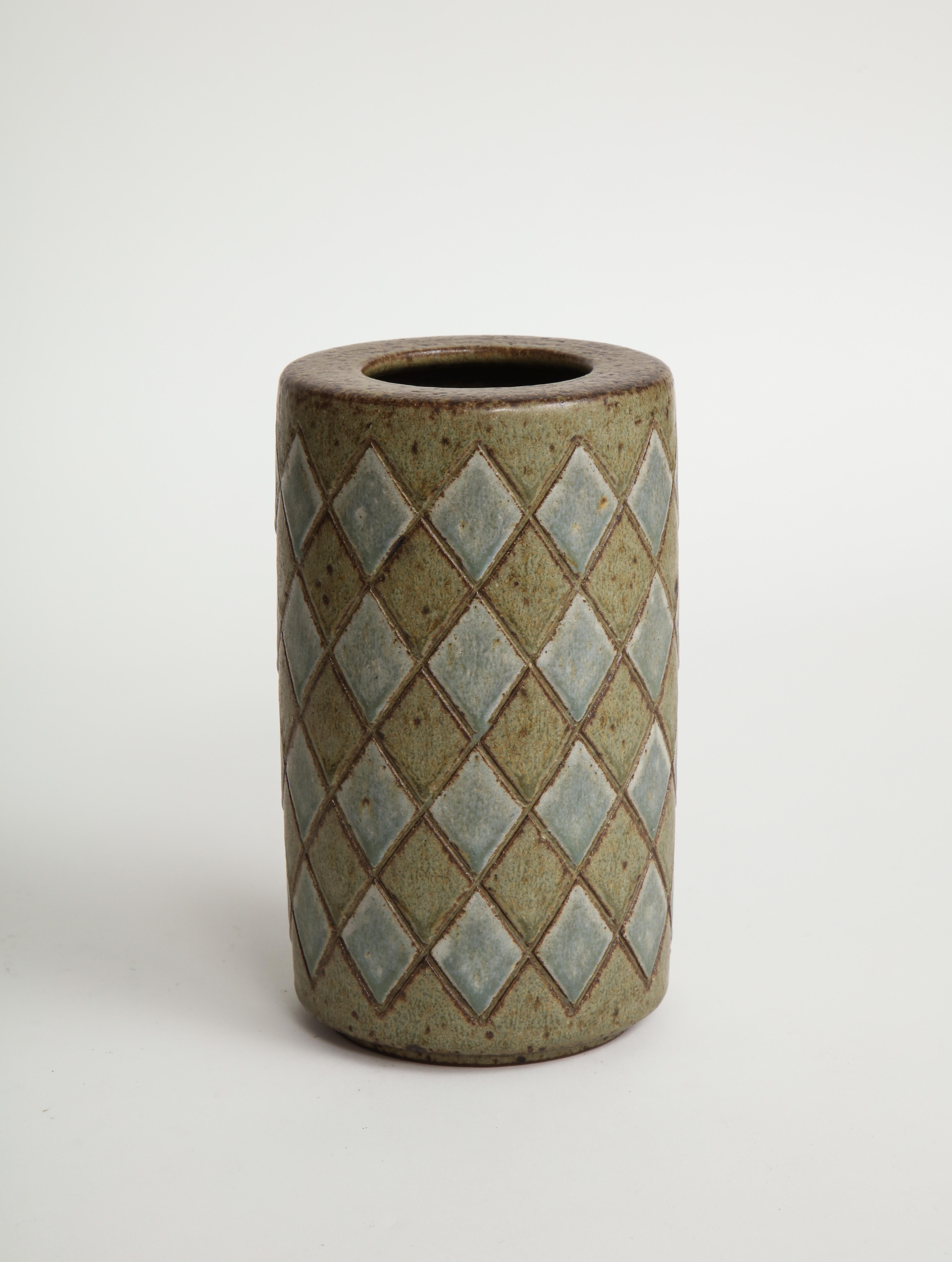 Palshus Denmark, Diamond Patterend Vase 4