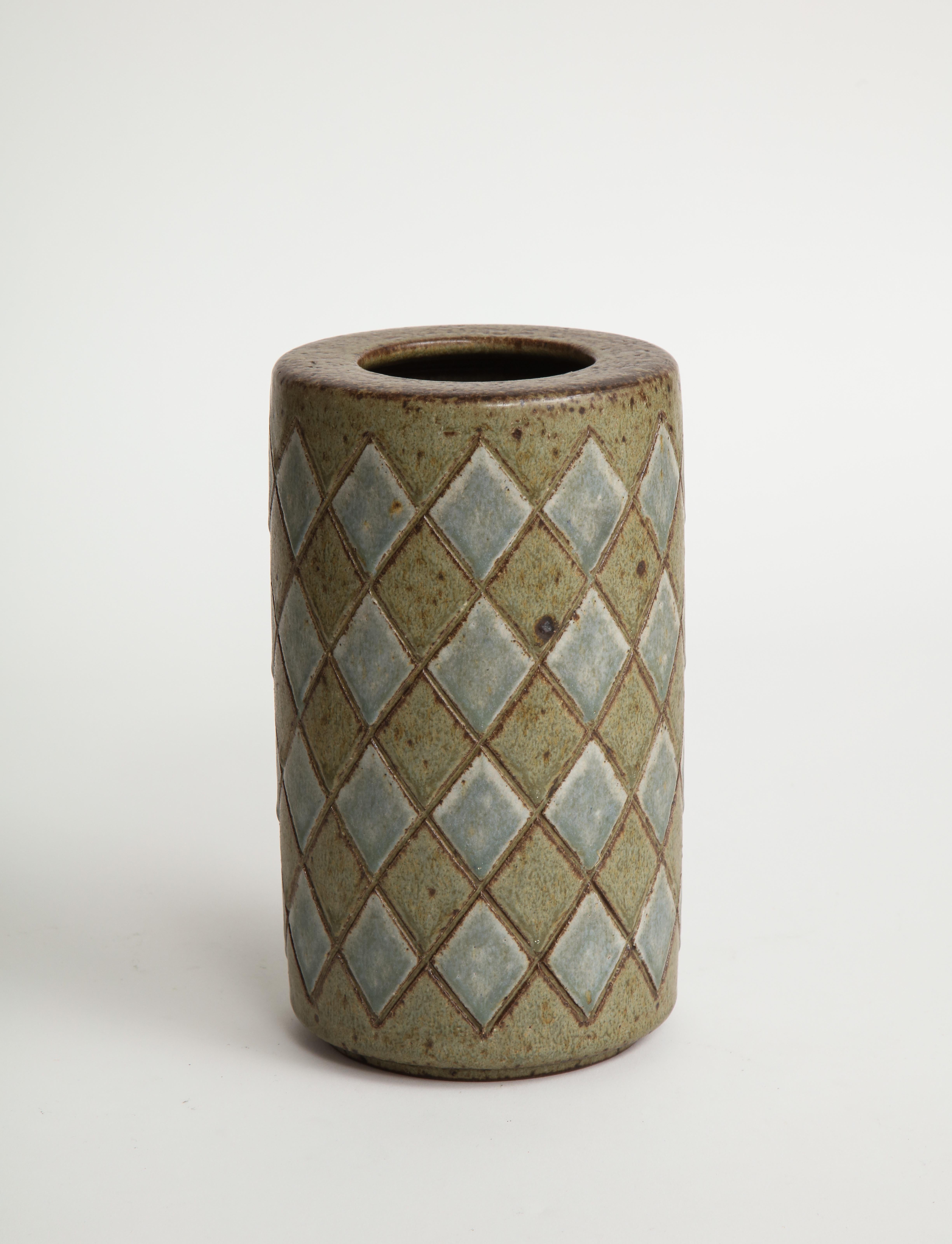 Palshus Denmark, Diamond Patterend Vase 7