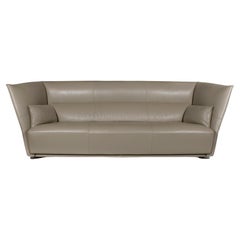 Paltrona Frau 'Almo' Modern Leather Sofa Designed by Garcia Cumini