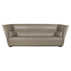 Paltrona Frau 'Almo' Modern Leather Sofa Designed by Garcia Cumini