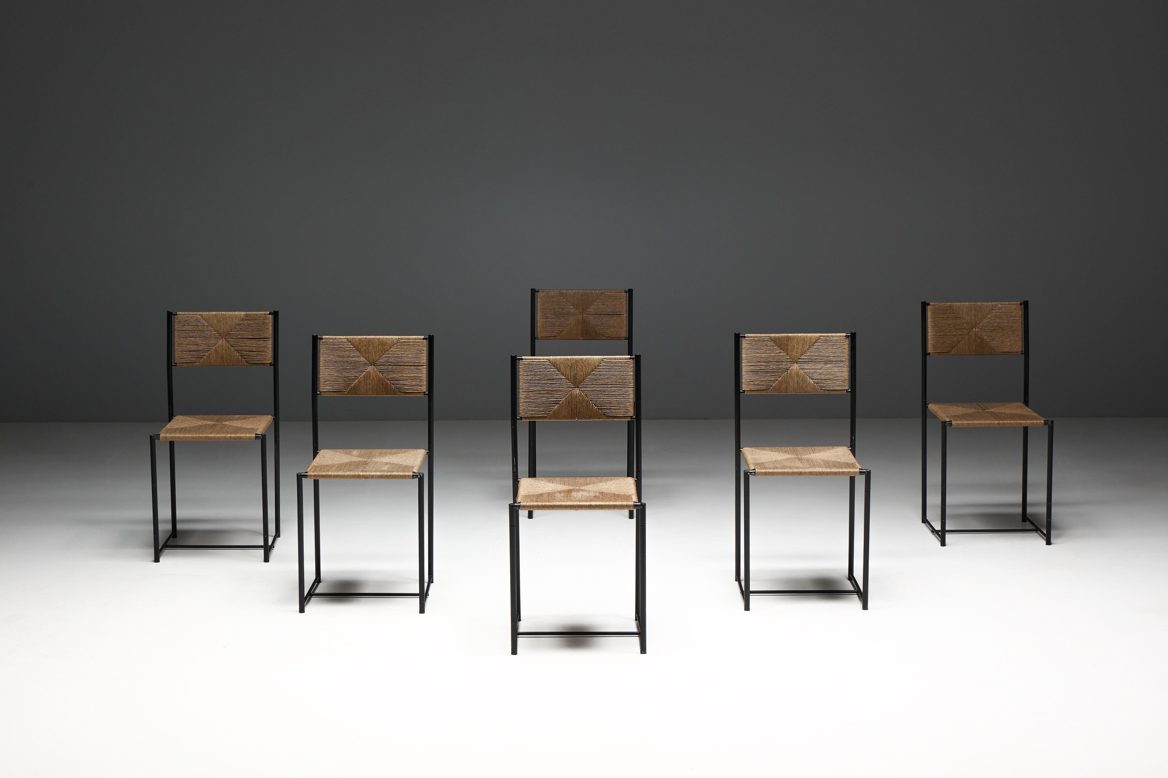 Paludis Dining Chairs by Giandomenico Belotti for Alias, Italy, 1980s For Sale 1