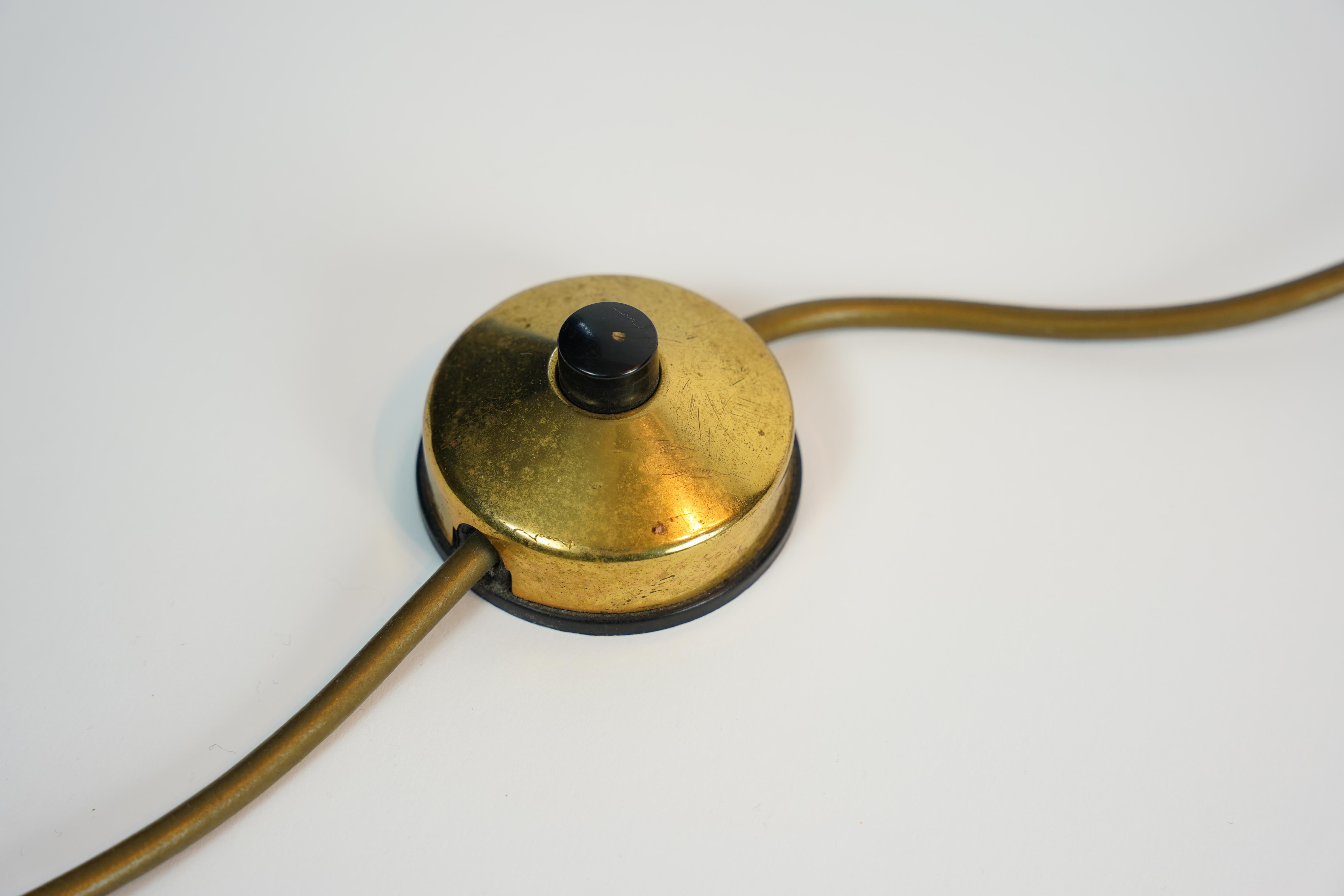 Fait main Lampe Palwa avec cristal taillé, Autriche 1970 en vente