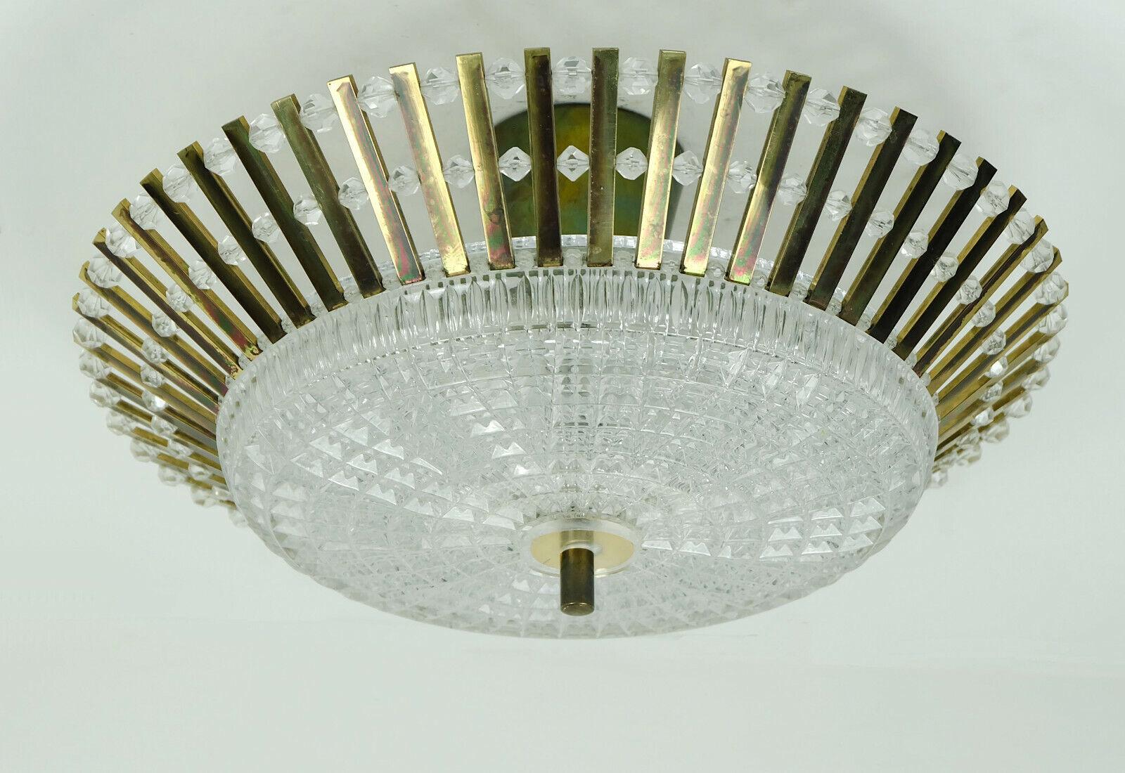 German palwa CEILING LAMP small chandelier christoph palme 1960s hollywood regency 