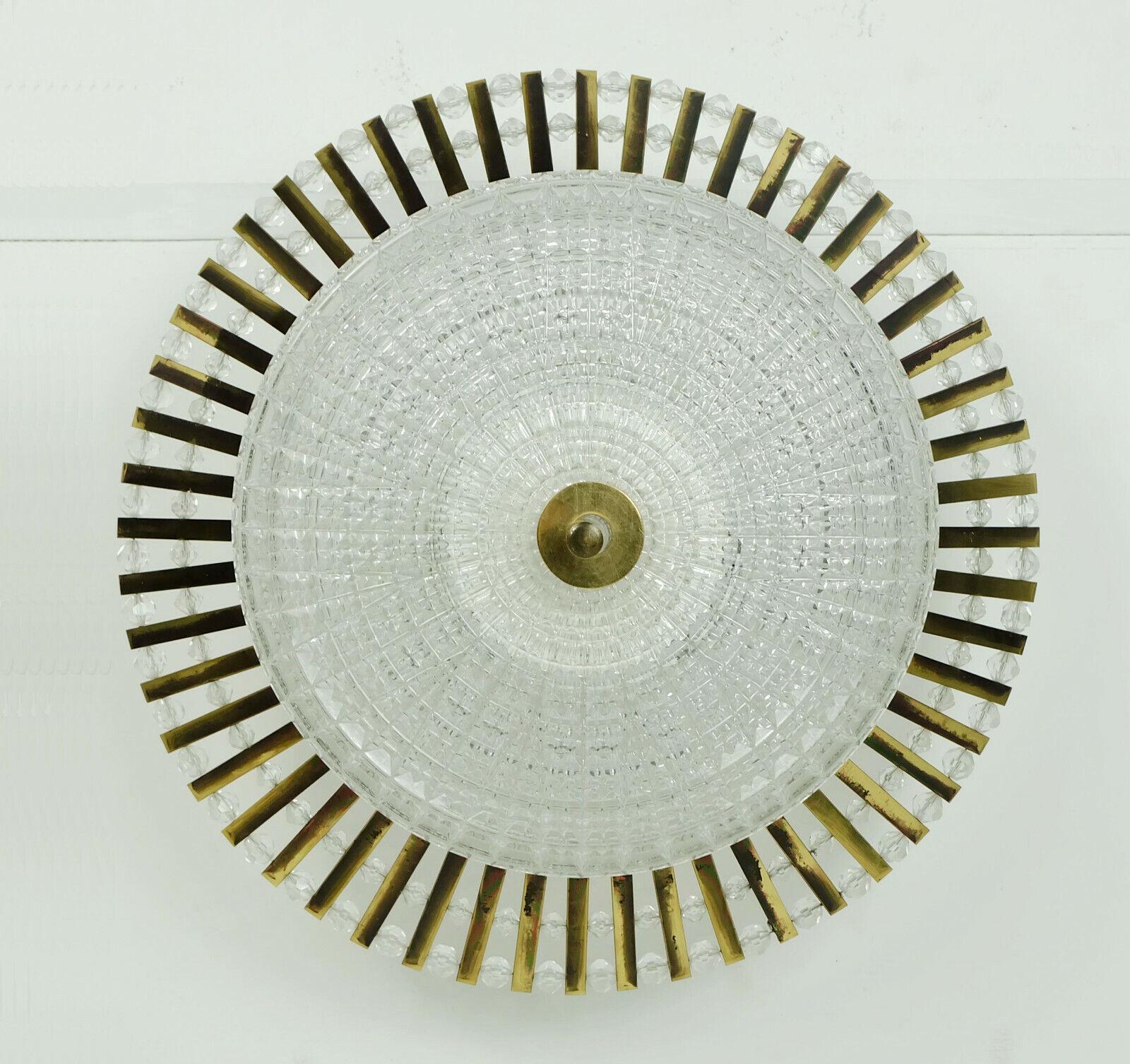 Mid-20th Century palwa CEILING LAMP small chandelier christoph palme 1960s hollywood regency 