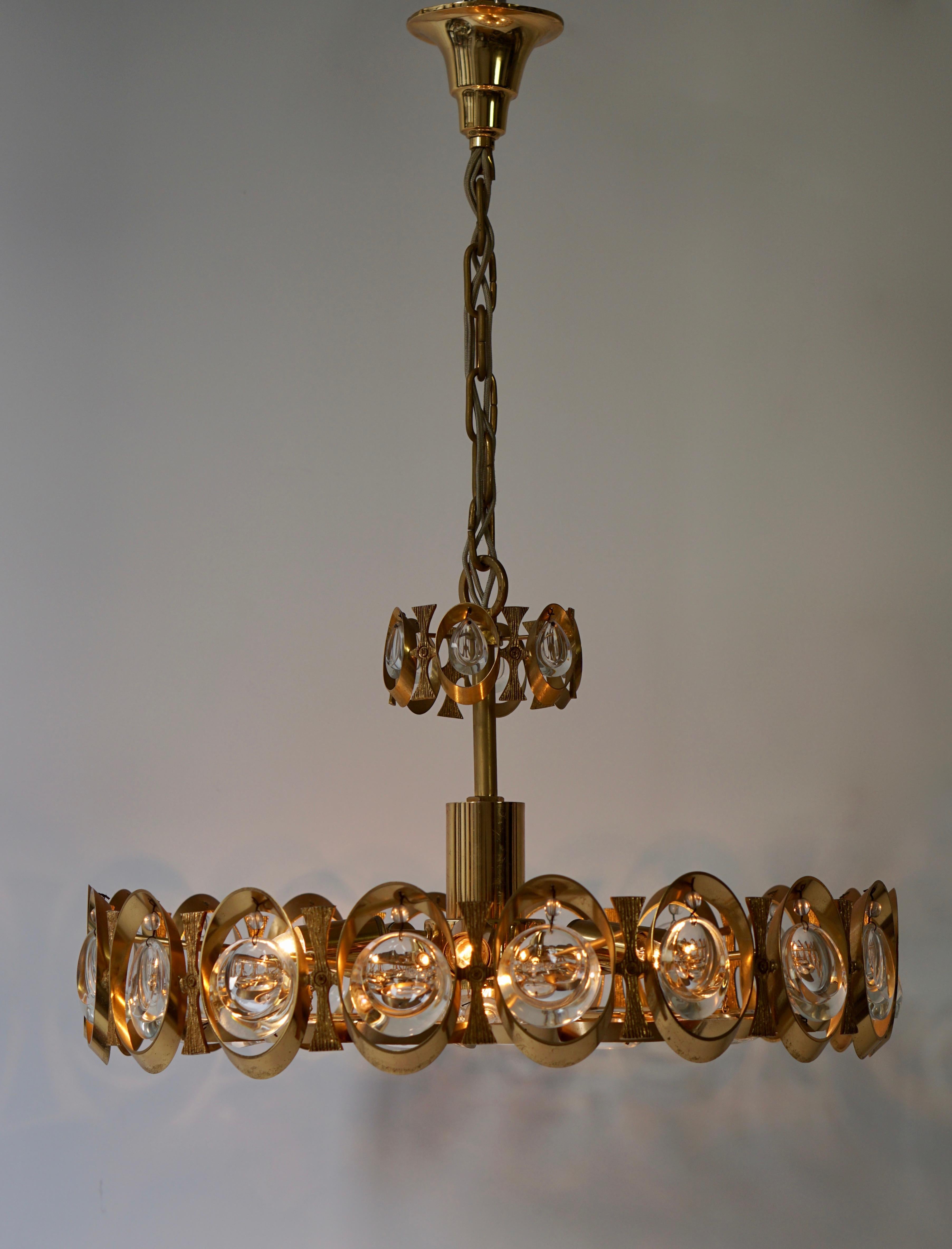 1970s crystal chandelier