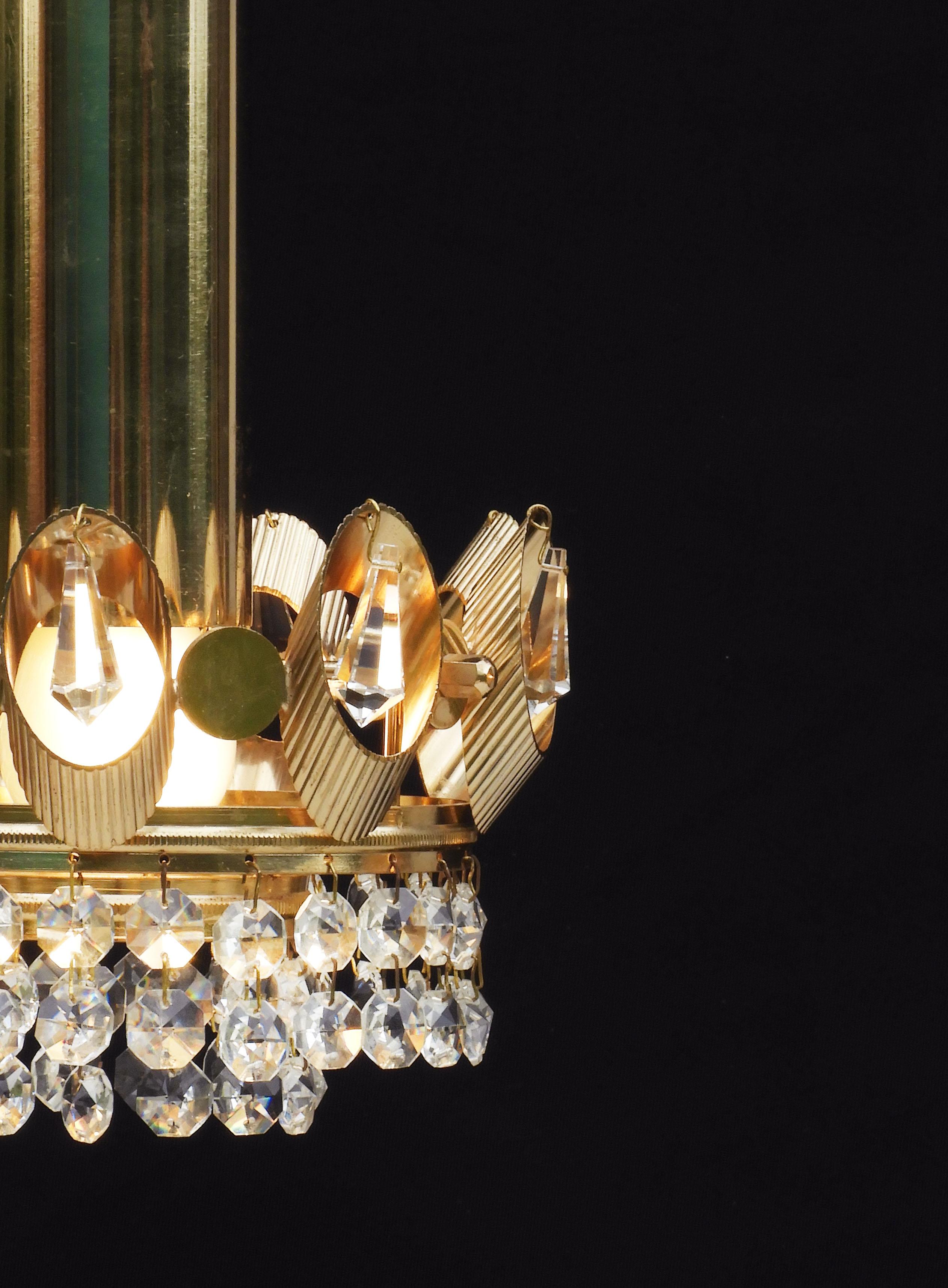 Palwa Crown Pendant Light Chandeliers, C1970s, Germany  For Sale 2