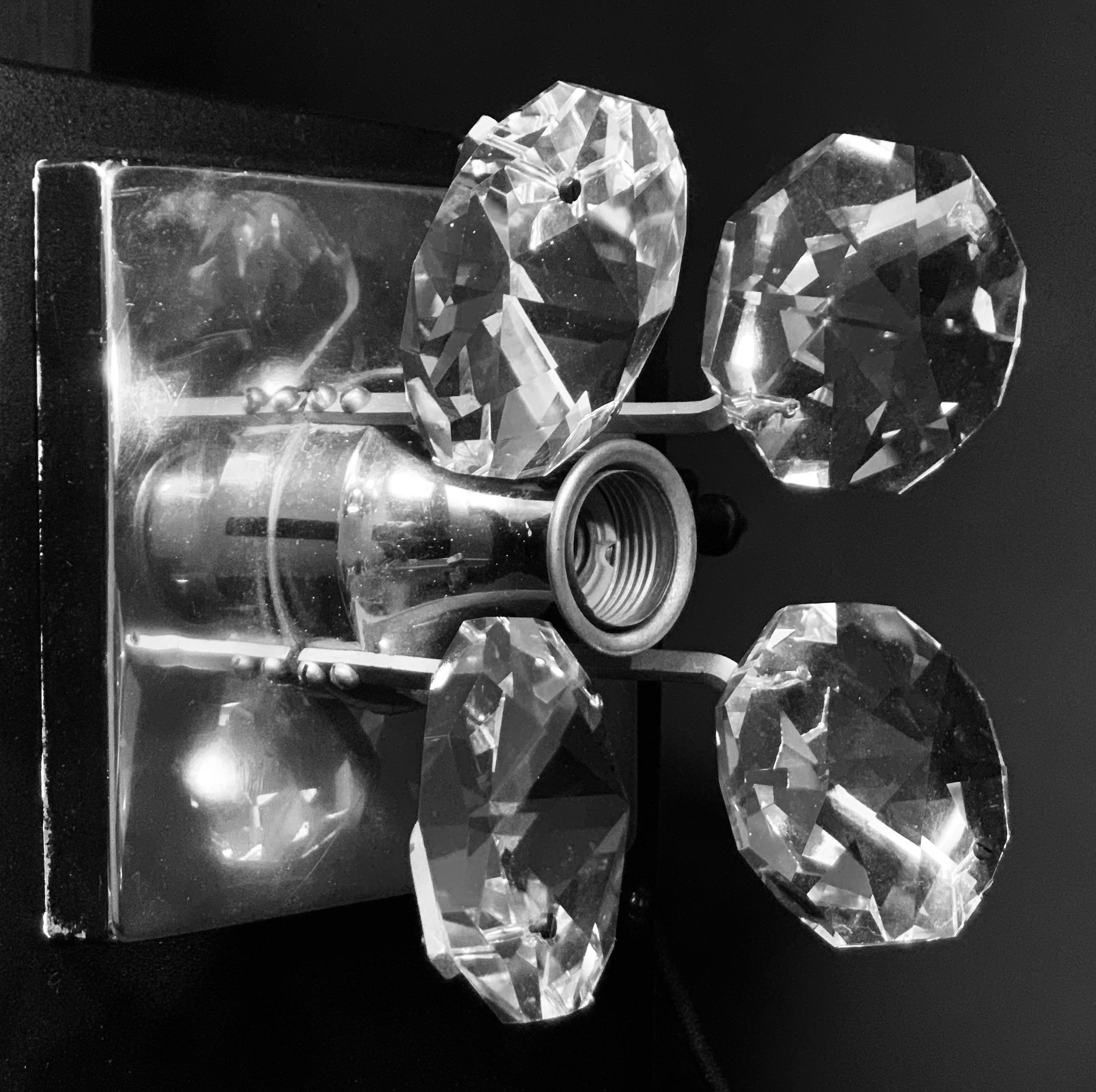 Palwa Crystal Sconces, Austria, 1960 1