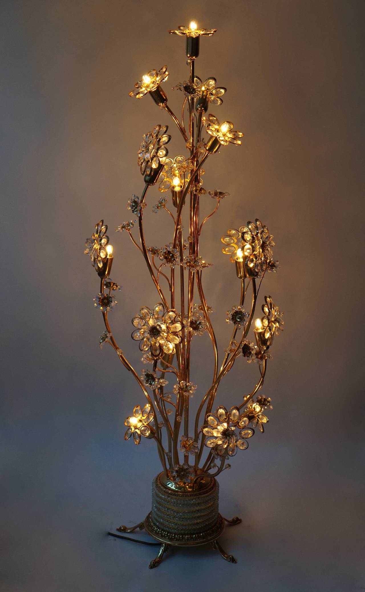 gold flower lamp