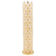 Palwa Gilt Flower Floor Lamp Germany 1960s, Hollywood Regency