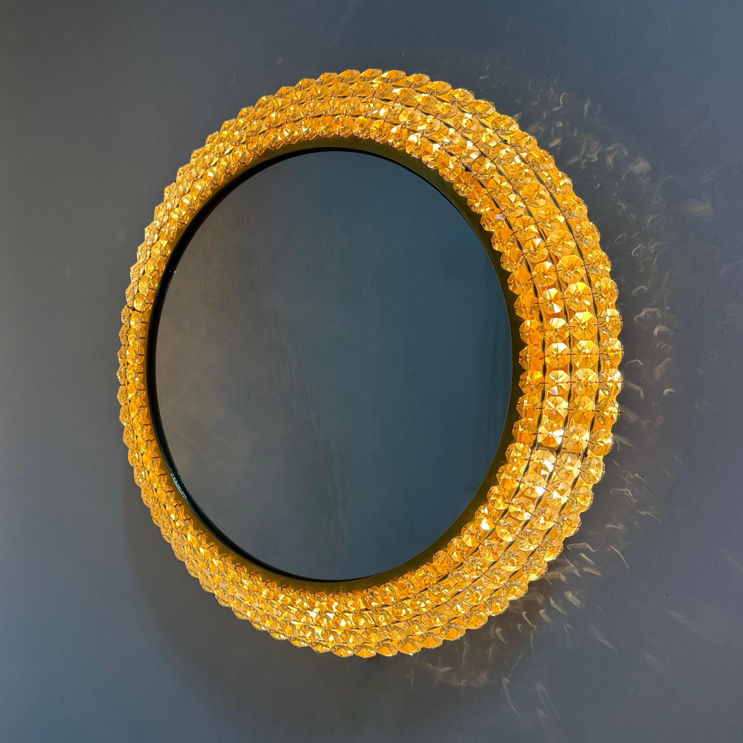 Palwa illuminated mirror , 1970s For Sale 5