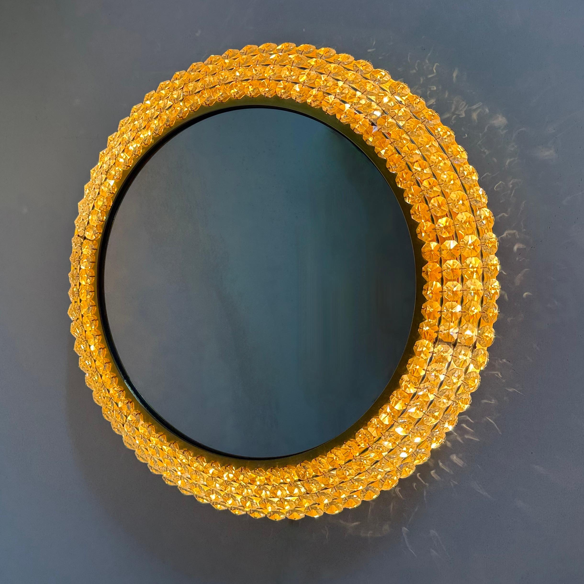 Palwa illuminated mirror , 1970s For Sale 6