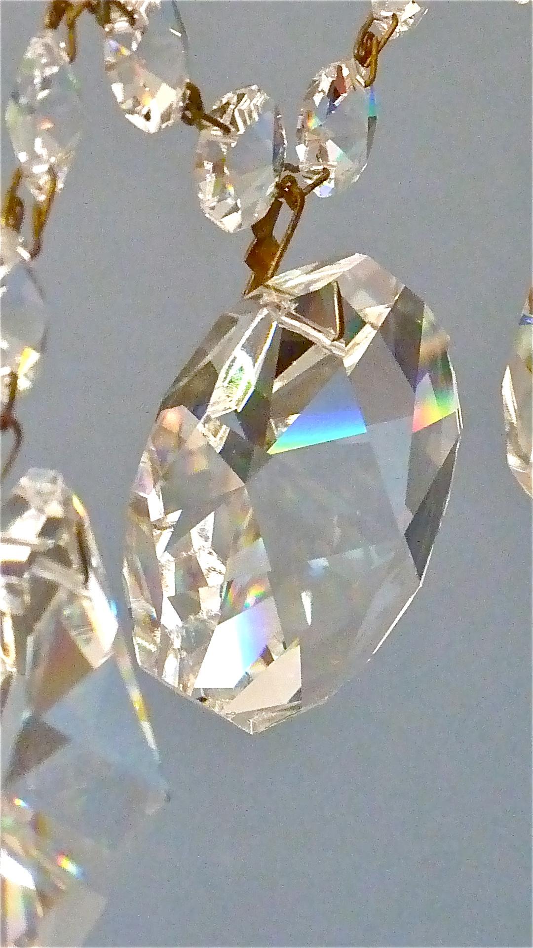 Palwa or Palme Gilt Brass Faceted Crystal Glass Sputnik Chandelier, 1960-1970s For Sale 4