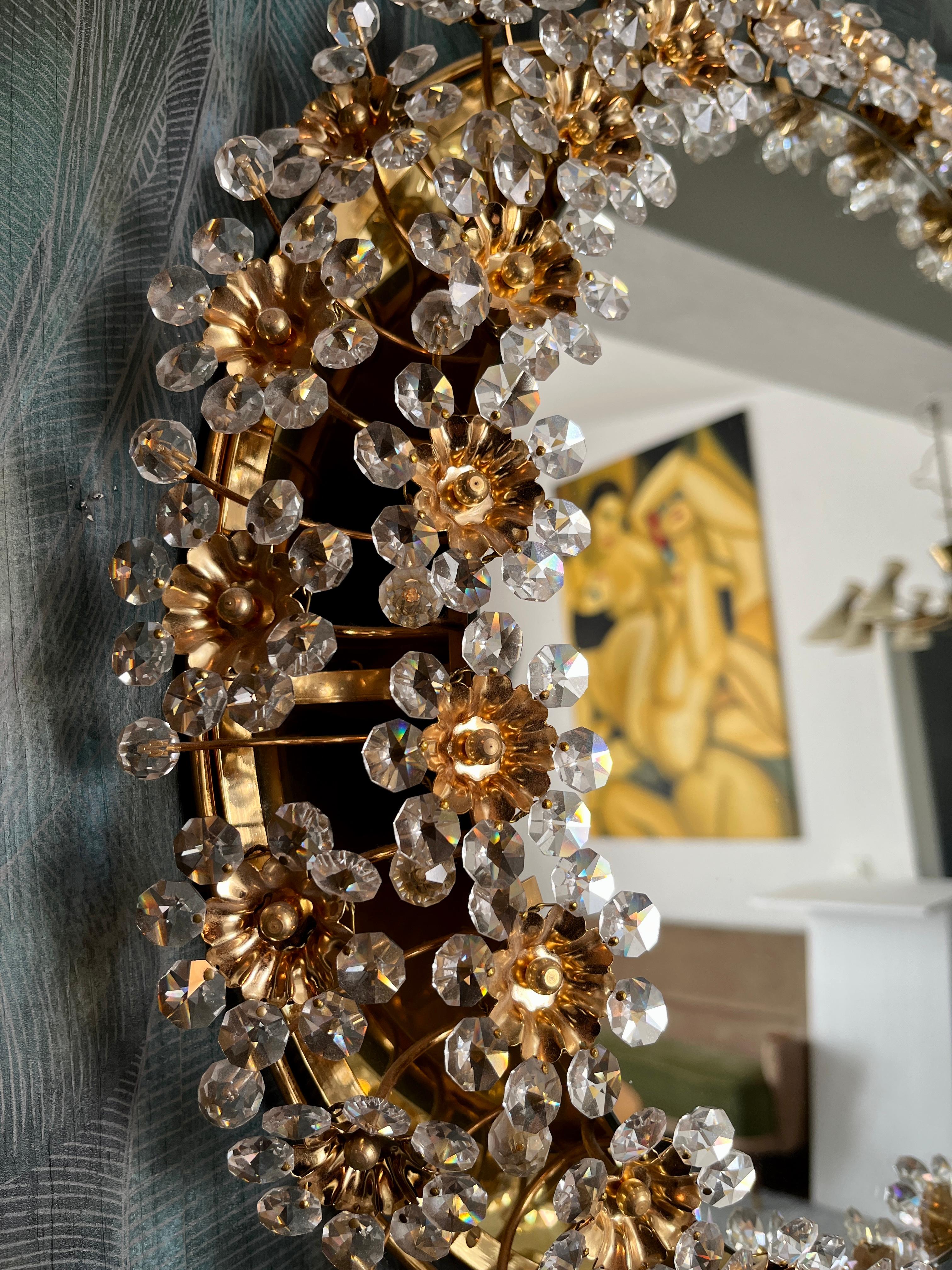 Late 20th Century Palwa - Palme & Walter illuminated mirror For Sale