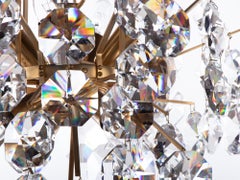 1960 Germany Palwa Sputnik Chandelier Swarovski Crystal & Gilt Brass