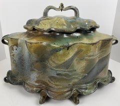 Large Ceramic Centerpiece Signed and Attributed to Pam Bailey