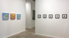 Golden Skies: Peony - Oil Painting, Gold Leaf, Still Life, Flower, Cloud, Sunset