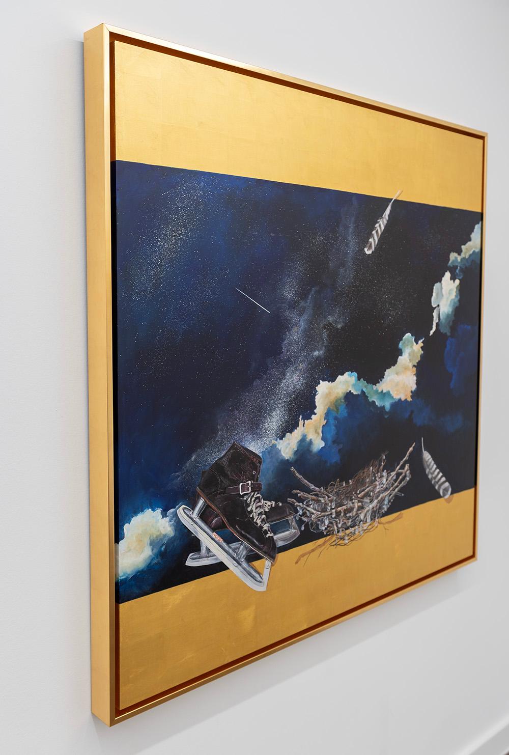 Victory (The Thin Ice Skater), from the series, Nested Memory - Feathers, Sky For Sale 2