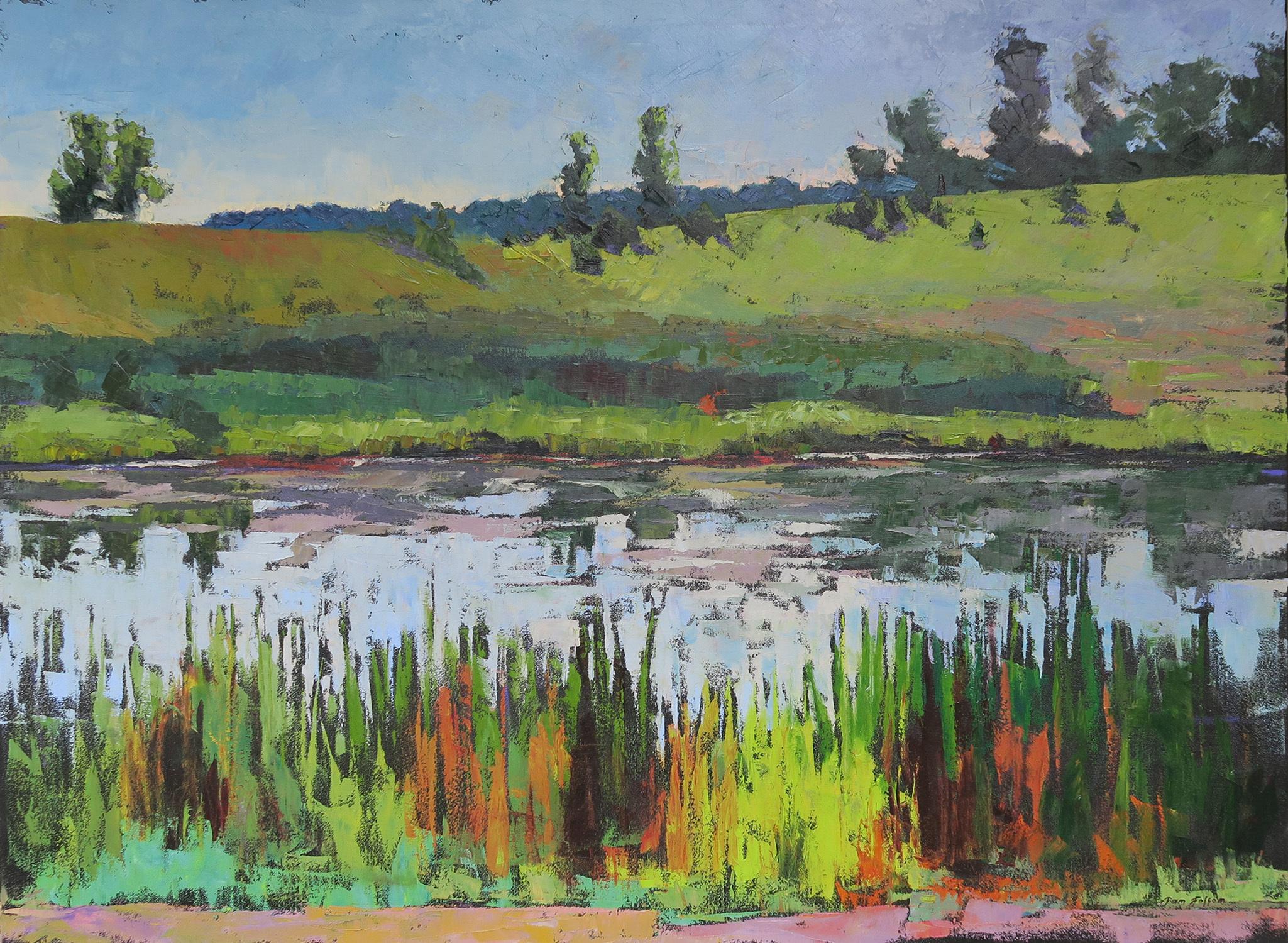 Pam Folsom Landscape Painting - Morning Glow