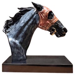 Pam Foss Studio Gallery Bronze Racehorse-Skulptur aus Bronze 