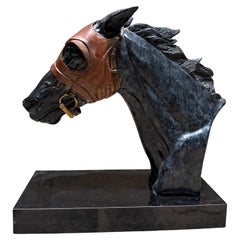 Pam Foss Studio Gallery Bronze Racehorse-Skulptur aus Bronze