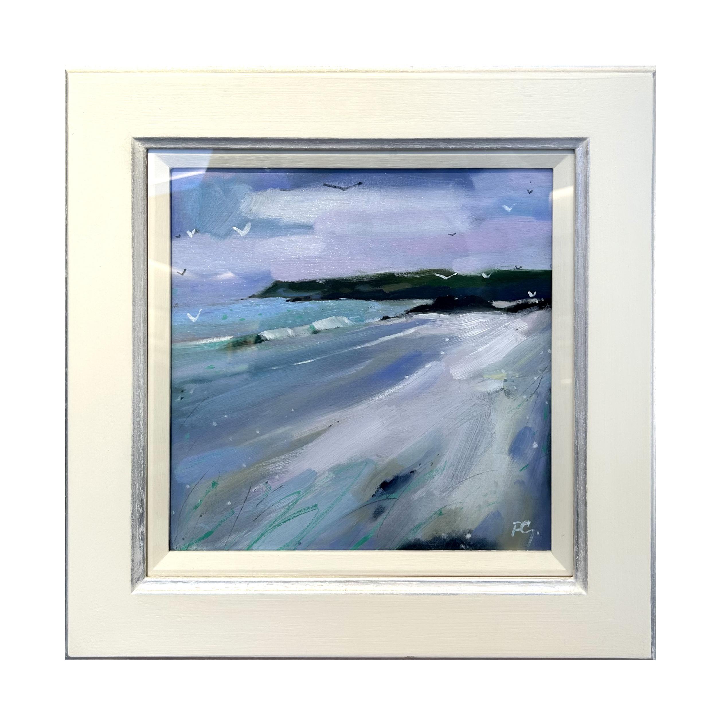 Lungo la costa, Porto di Ness Isle Of You - Painting di Pam Glennie