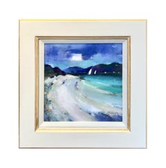 Hebridean Sails, Scottish Beachscape Painting