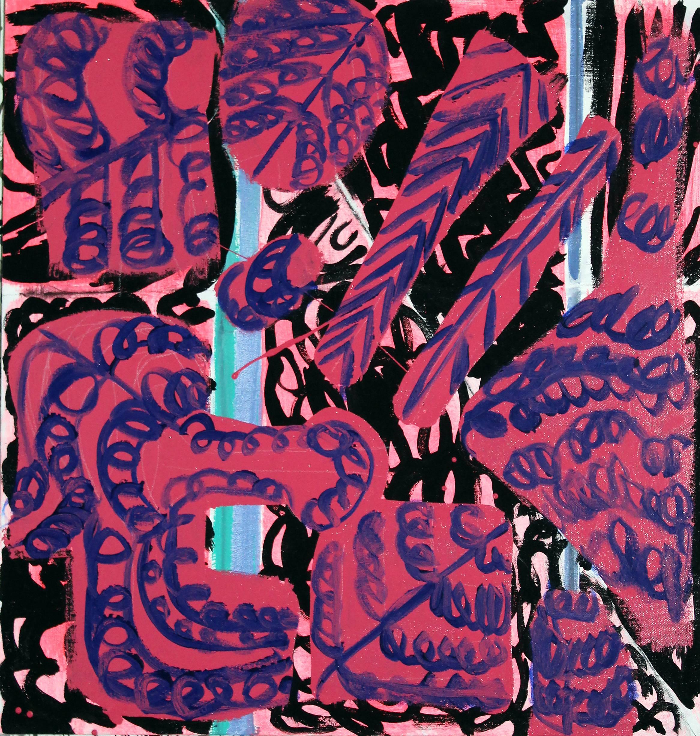 Pam Glick Abstract Painting - Untitled (Niagara, USA, Canada)