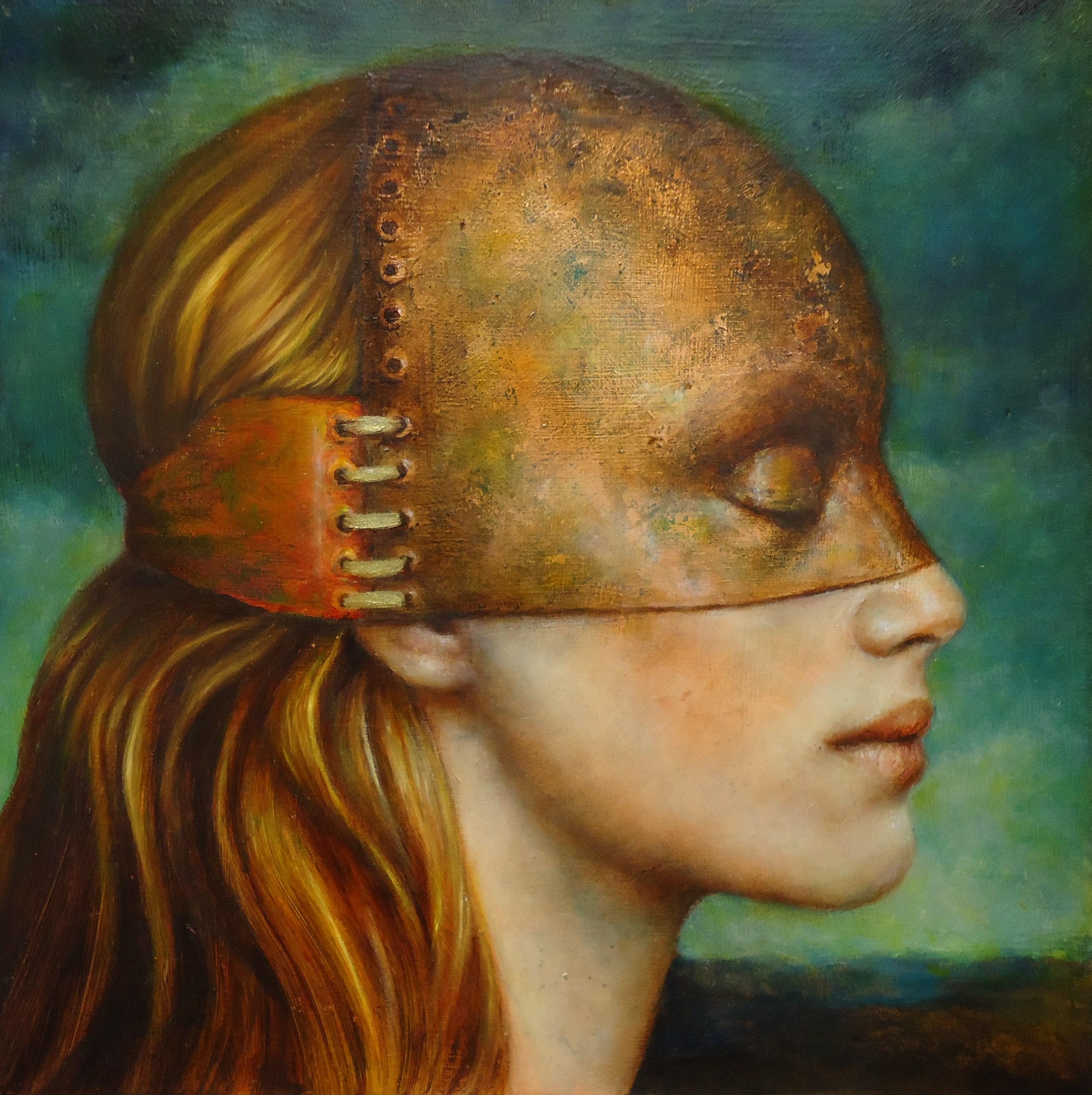 Pam Hawkes Portrait Painting - Brightest of Nights- 21st Century 