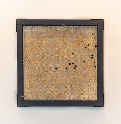 Trying not to think about it- Beige Woven Sculptural Wall Hanging