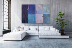 Sea, Sky, Clouds Contemporary Large Abstract Painting